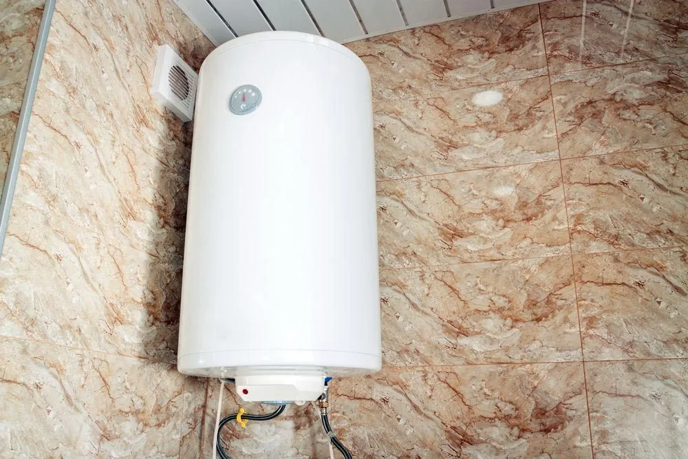gas hot water system tank in bathroom 1920w